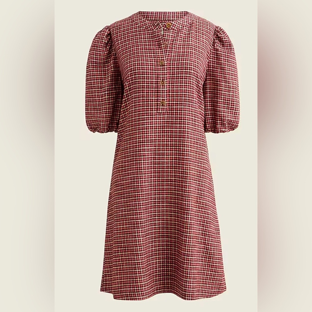 JCrew Popover dress in brushed flannel